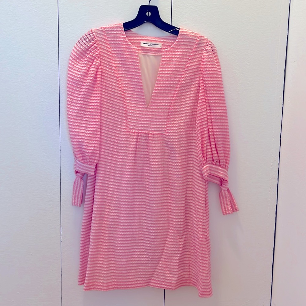 Amanda Uprichard Piquette Pink Dress